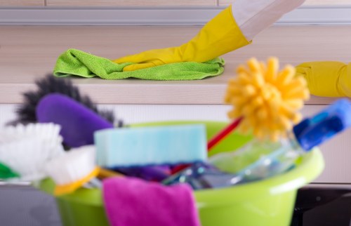 Professional cleaners working in a Fairfield home