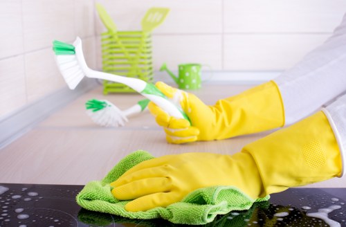 Commercial cleaning in progress by Sophie Clean