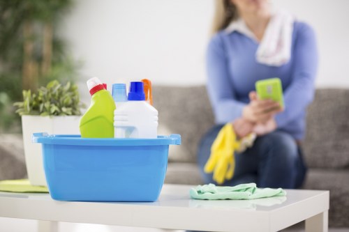 Cleaning team in Fairfield office space